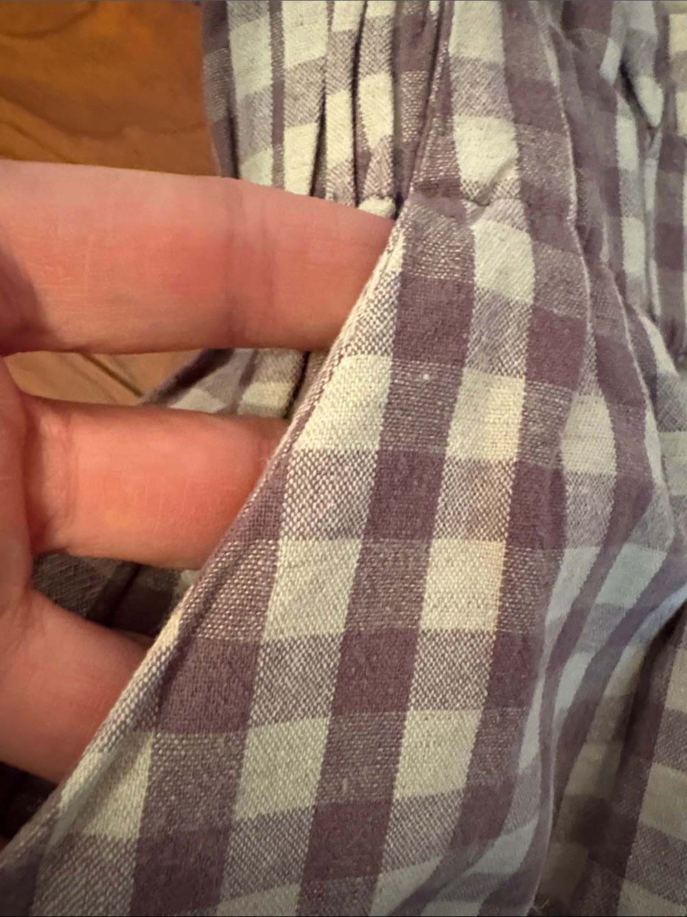 Mable Purple Gingham Shorts - Picture 3 of 5